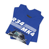 Dual Turbo Street Machine Graphic Unisex Heavy Cotton Tee High Performance Racing Car Split Design Shirt for Speed Lovers