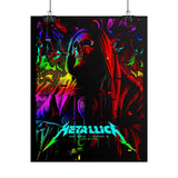Reaper Of Neon Flames Poster Dark Neon Skull Wall Art Cosmic Energy Illustration Premium Matte Print For Home Studio Office And Urban Spaces