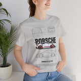 High Performance Track Racer Blueprint Art Unisex Heavy Cotton Tee Streetwear Motorsport Enthusiast Graphic Shirt