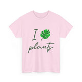 I Love Plants Unisex Heavy Cotton Tee Eco Friendly Botanical Leaf Nature Lover Green Gardening T Shirt Sustainable Plant Parent Gift For Gardeners