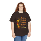 Unisex Ho’oponopono Sunflower T Shirt Healing Affirmation Tee Spiritual Gratitude Mindfulness Inspired Positive Energy Heavy Cotton Graphic Top