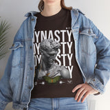 Dynasty Statue Graphic Unisex Heavy Cotton Tee Greek Sculpture Butterfly Streetwear Art Inspired T Shirt