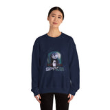 Space Exploration Crewneck Sweatshirt Unisex Heavy Blend Pullover Galaxy Earth Spaceship Astronomy Inspired Cosmic Science Lover Nerd Geek Astronaut Top