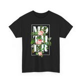 Mother Floral Design Unisex Heavy Cotton Tee Comfortable T Shirt Botanical Typography Graphic Streetwear Gift For Mom Mother’s Day Birthday Casual Everyday Wear