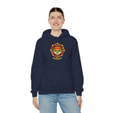 Kathakali Unisex Hoodie Heavy Blend Pullover Sweatshirt Kerala Traditional Dance Art Graphic Indian Culture Onam Festival Heritage Malayalam Design