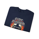 Firefighter Courage Sweatshirt One Life One Decision Unisex Heavy Blend Crewneck Bold Firefighter Design Motivational Streetwear Tribute To Heroes Perfect Gift For Firefighters And Everyday Warriors
