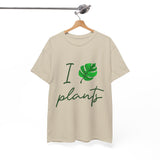 I Love Plants Unisex Heavy Cotton Tee Eco Friendly Botanical Leaf Nature Lover Green Gardening T Shirt Sustainable Plant Parent Gift For Gardeners