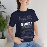 Graffiti Street Art A90 Tuner Car Graphic Unisex Heavy Cotton Tee for Drift Fans Performance Lovers and Urban Streetwear Style