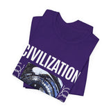 Civilization Eye Of Memory Graphic Unisex Jersey Short Sleeve Tee Futuristic Visionary Streetwear Bold Abstract Blue Eye T Shirt