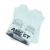 Silver Grand Tourer Coupe Artwork Unisex Heavy Cotton Tee High Performance Inspired Streetwear Graphic Shirt For Car Lovers And Modern Automotive Art Fans