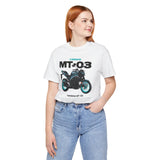 MT03 Inspired Lightweight Street Motorcycle Art Unisex Heavy Cotton Tee Bold Rider Graphic Streetwear Apparel