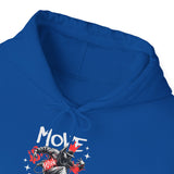 Move With Flow Breakdance Graphic Unisex Heavy Blend Hooded Sweatshirt Hip Hop Streetwear Dance Rhythm Hoodie