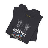 African Twin Adventure Motorcycle Graphic Tee Off Road Touring Bike T Shirt For Riders Explorers Long Distance Travel Motorsport Streetwear Gift
