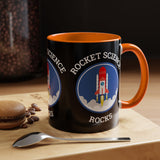 Rocket Science Rocks Accent Coffee Mug 11oz 15oz Space Lover Science Gift Black White Two Tone Ceramic Cup