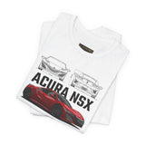 Japanese Hybrid Supercar Inspired Graphic T Shirt Modern NSX Style Performance Car Art Automotive Streetwear Unisex Tee High Speed Racing Lifestyle Shirt for Car Enthusiasts