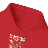 Blossoms Floral Graphic Hoodie Comfortable Unisex Sweatshirt Timeless Charm Streetwear Nature Inspired Empowerment Design Perfect Gift for Garden Lovers Friends Birthdays Cozy Days Casual Wear