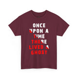 Once Upon A Time There Lived A Ghost Unisex T Shirt Horror Graphic Tee Spooky Paranormal Gothic Halloween Inspired Scary Storytelling Streetwear Top