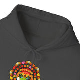 Unisex Kathakali Hoodie Heavy Blend Pullover Sweatshirt Kerala Traditional Dance Art Graphic Indian Culture Onam Festival Heritage Malayalam Design