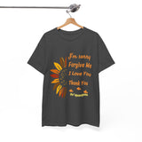 Ho’oponopono Sunflower Unisex T Shirt Healing Affirmation Tee Spiritual Gratitude Mindfulness Inspired Positive Energy Heavy Cotton Graphic Top