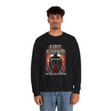 Firefighter Courage Sweatshirt One Life One Decision Unisex Heavy Blend Crewneck Bold Firefighter Design Motivational Streetwear Tribute To Heroes Perfect Gift For Firefighters And Everyday Warriors