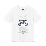 YZ250 Inspired Motocross Blueprint Unisex Heavy Cotton Tee Racing Dirt Bike Graphic Streetwear Gift