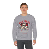Monsters Skull Guardians Gothic Horror Unisex Heavy Blend Crewneck Sweatshirt Dark Graphic Halloween Streetwear Bold Vintage Skull Pullover
