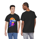 Ballena Cosmic Whale Art Unisex Heavy Cotton Tee Vibrant Geometric Ocean Design Premium Streetwear T Shirt Bold Marine Life Artwork Soft Comfortable Fit Perfect Gift for Nature Lovers and Creative...
