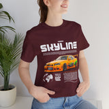 JDM Street Racing Legend Skyline R34 Inspired Supra MK4 Style Unisex Graphic Tee Japanese Drift Car Culture Motorsport Streetwear Shirt