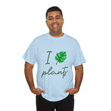 I Love Plants Unisex Heavy Cotton Tee Eco Friendly Botanical Leaf Nature Lover Green Gardening T Shirt Sustainable Plant Parent Gift For Gardeners