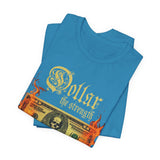 Dollar The Strength Burning Money Legacy Unisex Jersey Short Sleeve Tee Gothic Flames Graphic Bold Motivational Streetwear Statement T Shirt