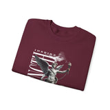 Inspire Strength Ignite Courage Unisex Crewneck Sweatshirt Premium Motivational Streetwear Bold Statue Graphic