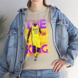 The Court Monarch Unisex Heavy Cotton Tee Basketball Power Graphic Shirt Streetwear for Athletes Hustlers and Motivational Sports Lovers