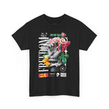 Freedom Hand Rose Graphic Unisex Heavy Cotton Tee Comfortable Streetwear T Shirt Motivational Bold Artistic Design Statement Piece Perfect Gift for Friends Empowerment Casual Wear