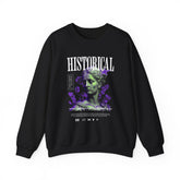 Historical Statue Graphic Premium Unisex Heavy Blend Crewneck Sweatshirt Vintage Aesthetic Streetwear Pullover