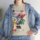 Freedom Hand Rose Graphic Unisex Heavy Cotton Tee Comfortable Streetwear T Shirt Motivational Bold Artistic Design Statement Piece Perfect Gift for Friends Empowerment Casual Wear