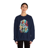 Skeleton Hustler Unisex Sweatshirt Bold Streetwear Graphic For Fearless Dreamers, Hustlers, And Alpha Creators