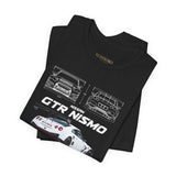 White Track Racing Blueprint Artwork Unisex Heavy Cotton Tee High Performance Inspired Streetwear Graphic Shirt For Car Lovers And Speed Enthusiasts