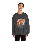 Money Is Not Just Currency Burning Dollar Graphic Unisex Heavy Blend Crewneck Sweatshirt Hustler Streetwear Motivational Cash Fire Design