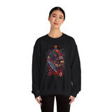 Guerrero Warrior Unisex Sweatshirt Bold Tribal Art Design Ancient Strength Symbol Cultural Fighter Graphic Streetwear For Gym Festivals Motivation And Everyday Power