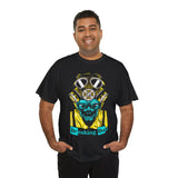 Breaking Bad Toxic Genius Neon Gas Mask Skull Unisex Heavy Cotton Tee Bold Streetwear Graphic T-Shirt For Rebels Artists And Visionaries With Cyberpunk Science Aesthetic