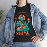Lord Shiva Death And Destruction Dance And Regeneration Unisex Graphic T Shirt Mahadev Mahakal Devotional Hindu Spiritual Cotton Tee Trishul Rudraksha Festival Wear India