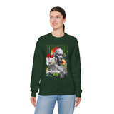 Wicked Supreme Unisex Heavy Blend Crewneck Sweatshirt Statue Art Graphic Pullover Bold Supreme Inspired Streetwear Vintage Aesthetic Fashion