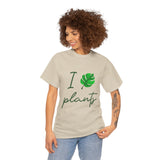 I Love Plants Unisex Heavy Cotton Tee Eco Friendly Botanical Leaf Nature Lover Green Gardening T Shirt Sustainable Plant Parent Gift For Gardeners
