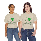 I Love Plants Unisex Heavy Cotton Tee Eco Friendly Botanical Leaf Nature Lover Green Gardening T Shirt Sustainable Plant Parent Gift For Gardeners