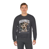 Hermes Greek Mythology Unisex Heavy Blend Crewneck Sweatshirt Ancient God of Communication and Travel Graphic Pullover