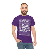 Feel The Shockwave Horizon Force Airplane Graphic Unisex Heavy Cotton Tee Military Aviation Streetwear T Shirt