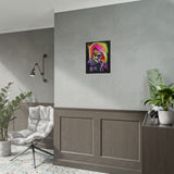 Calavera Punk Skull Matte Vertical Poster Vibrant Neon Gothic Wall Art Punk Rock Decor For Tattoo Studios Music Lovers Halloween Festival Rooms And Alternative Art Collectors