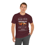 Orange Mid Engine Supercar Blueprint Artwork Unisex Heavy Cotton Tee High Performance Inspired Streetwear Graphic Shirt For Car Enthusiasts And Automotive Art Fans