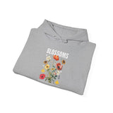Blossoms Floral Graphic Hoodie Comfortable Unisex Sweatshirt Timeless Charm Streetwear Nature Inspired Empowerment Design Perfect Gift for Garden Lovers Friends Birthdays Cozy Days Casual Wear