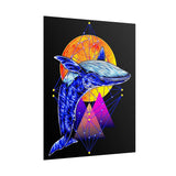 Ballena Cosmic Whale Art Matte Vertical Poster Vibrant Geometric Ocean Design Premium Wall Art Print for Home Office Studio Inspiring Marine Life Artwork Perfect Gift for Dreamers Nature Lovers and Creative Thinkers